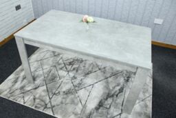 KOSY KOALA Dining Table Grey Wood Kitchen Place for 4 Seats, Dining Table Only (Grey H 75 x L 117 x W 77 cm) - thumbnail 3