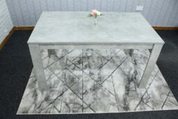 KOSY KOALA Dining Table Grey Wood Kitchen Place for 4 Seats, Dining Table Only (Grey H 75 x L 117 x W 77 cm) - thumbnail 2