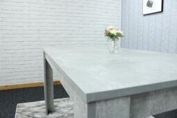 KOSY KOALA Dining Table Grey Wood Kitchen Place for 4 Seats, Dining Table Only (Grey H 75 x L 117 x W 77 cm) - thumbnail 6