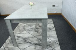 KOSY KOALA Dining Table Grey Wood Kitchen Place for 4 Seats, Dining Table Only (Grey H 75 x L 117 x W 77 cm) - thumbnail 5
