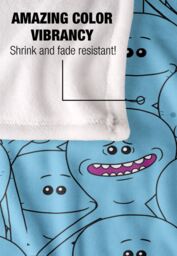 Rick & Morty Meeseeks Crowd Silky Touch Super Soft Throw Blanket 152 X 127 cm in White - thumbnail 4