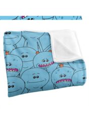Rick & Morty Meeseeks Crowd Silky Touch Super Soft Throw Blanket 152 X 127 cm in White - thumbnail 3