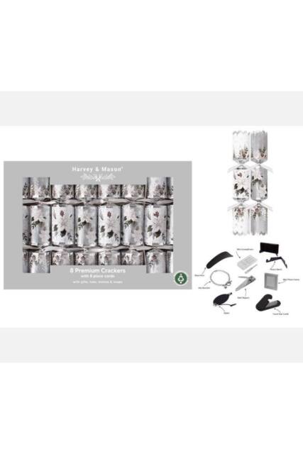 KDMD 8 Premium Winter Floral Crackers 12.5inch in Silver - image 1
