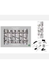 KDMD 8 Premium Winter Floral Crackers 12.5inch in Silver - thumbnail 2