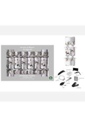 KDMD 8 Premium Winter Floral Crackers 12.5inch in Silver