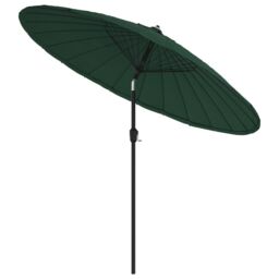 Berkfield Home Outdoor Parasol with Aluminium Pole 270 cm Green - thumbnail 3