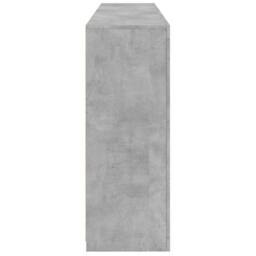 Berkfield Home Sideboard with LED Lights Concrete Grey 162x37x100 cm - Size: 162 x 37 x 100 cm - thumbnail 7