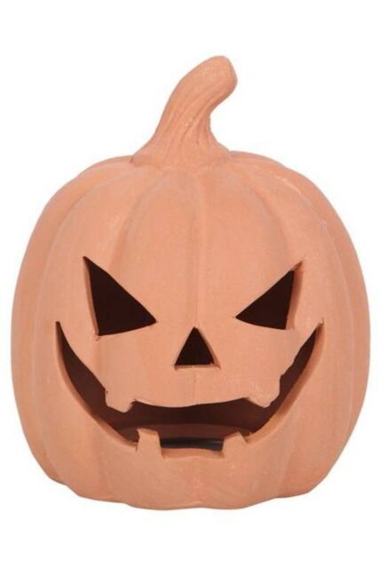 KDMD 12.5cm Terracotta Pumpkin Ornament in Coral - image 1