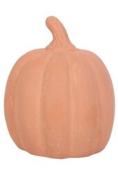 KDMD 12.5cm Terracotta Pumpkin Ornament in Coral - thumbnail 3