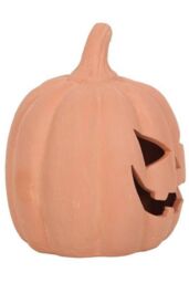 KDMD 12.5cm Terracotta Pumpkin Ornament in Coral - thumbnail 4