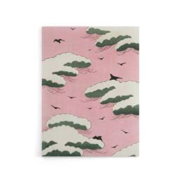 "Artery8 Pink Sky With Clouds & Birds Canvas Wall Art Print Bijutsukai - Size: W24"" x H32""" - thumbnail 1