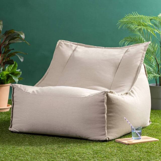 icon Alto Bean Bag Armchair, Olefin in Khaki - image 1