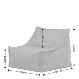 icon Alto Bean Bag Armchair, Olefin in Khaki - thumbnail 9