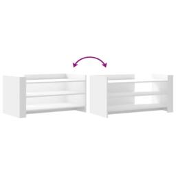 Berkfield Home Durable Coffee Table White 100x50x50 cm Engineered Wood - Size: 100 x 50 x 50 cm - thumbnail 7