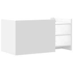 Berkfield Home Durable Coffee Table White 100x50x50 cm Engineered Wood - Size: 100 x 50 x 50 cm - thumbnail 6