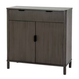 Lemon Pavilion Furniture and Decor Reed Collection 1 Drawer 2 Door Sideboard Cabinet - L35xW80xH80 cm in Brown - thumbnail 1