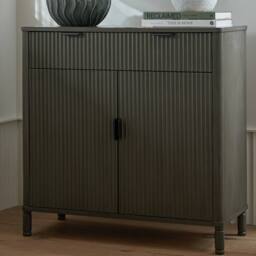 Lemon Pavilion Furniture and Decor Reed Collection 1 Drawer 2 Door Sideboard Cabinet - L35xW80xH80 cm in Brown - thumbnail 5