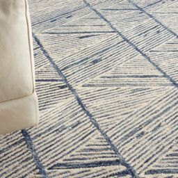 The Rug Shop UK Blue Handmade Wool Modern Geometric Abstract Easy To Clean Area Rug - Size: 240 cm x 300 cm - thumbnail 9
