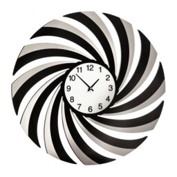 Orsina Black Mirrored Wall Clock