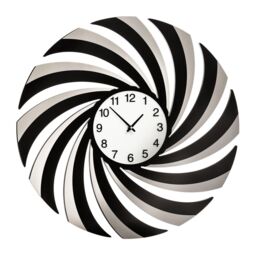 Orsina Black Mirrored Wall Clock - thumbnail 2