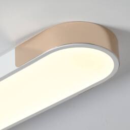 NIVOR 48W Linear LED Ceiling Light 100cm Dimmable Acrylic Lamp with Remote in Metallic Gold - thumbnail 7