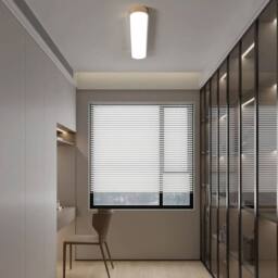 NIVOR 48W Linear LED Ceiling Light 100cm Dimmable Acrylic Lamp with Remote in Metallic Gold - thumbnail 4