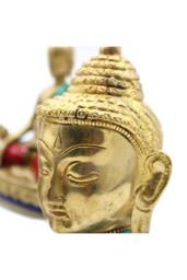 KDMD Large Brass Buddha Figure - 11.5cm Calm & Serene Decor Piece in Gold - thumbnail 7