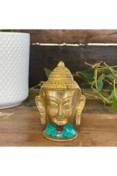 KDMD Large Brass Buddha Figure - 11.5cm Calm & Serene Decor Piece in Gold - thumbnail 8