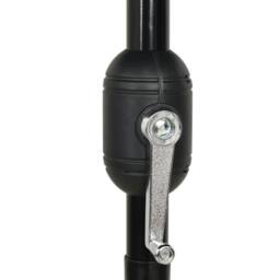 Berkfield Home Harmful 3-Tier Parasol with Aluminium Pole Anthracite 2.5 m in Charcoal - thumbnail 7