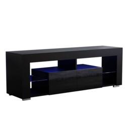HD Designs Vida Designs Luna 2 Drawer LED TV Unit in Black - thumbnail 2