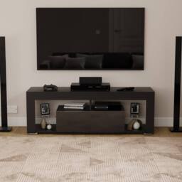 HD Designs Vida Designs Luna 2 Drawer LED TV Unit in Black - thumbnail 5