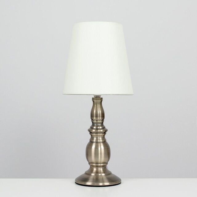 ValueLights Sierra Traditional Pair of Cream Table Lamps Touch On/Off Dimmable - image 1