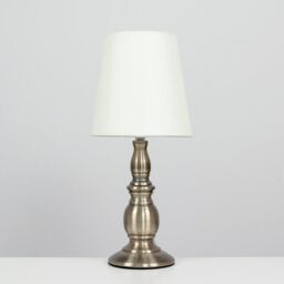 ValueLights Sierra Traditional Pair of Cream Table Lamps Touch On/Off Dimmable - thumbnail 1