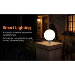 GWSOLAR Solar Light Ball Light 25cm Remote Timer Multi Colour IP65 Solar Garden Light in White - thumbnail 6