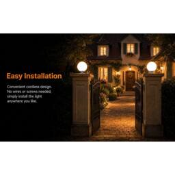 GWSOLAR Solar Light Ball Light 25cm Remote Timer Multi Colour IP65 Solar Garden Light in White - thumbnail 8