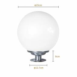 GWSOLAR Solar Light Ball Light 25cm Remote Timer Multi Colour IP65 Solar Garden Light in White - thumbnail 5
