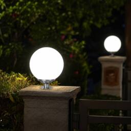 GWSOLAR Solar Light Ball Light 25cm Remote Timer Multi Colour IP65 Solar Garden Light in White - thumbnail 3