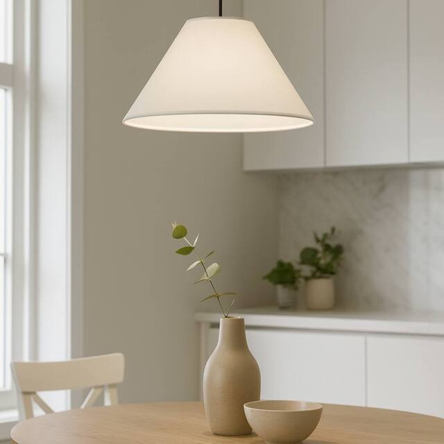 Voltico Two Pack 12 Inch Coolie Lamp Shades in White - image 1