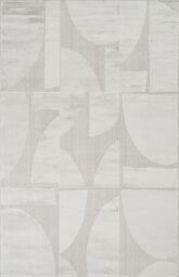 Desire Rugs Hamilton Modern Sheen Area Rug - Abstract Motif Geometric Lines Design in Silver - Size: 200 cm x 290 cm - thumbnail 2