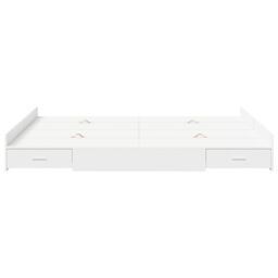 Berkfield Home Storage Bed Frame with Drawer with Headboard with Storage White 150 x 200 cm - thumbnail 5