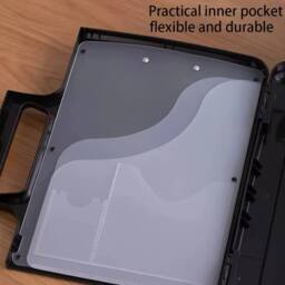 FLAVORA A4 Plastic Storage Clipboard Legal Paper Folder in Black - Size: 0.6m2 - thumbnail 5