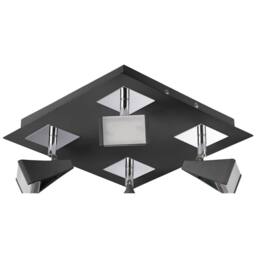 Netlighting Filippo Spot Light 4 Light LED Square 20W 1750lm Black Chrome - thumbnail 6