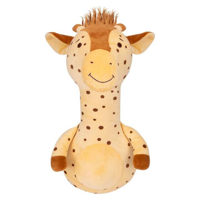 VFM e-Store Wall Decoration Plush Giraffe Plush Gift Idea 51cm x 60cm Yellow X 1 - Size: 51 cm x 60 cm - image 1