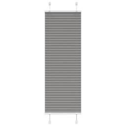 Berkfield Home Pleated Blind Anthracite 50x150 cm Fabric Width 49.4 cm Polyester in Charcoal - thumbnail 1