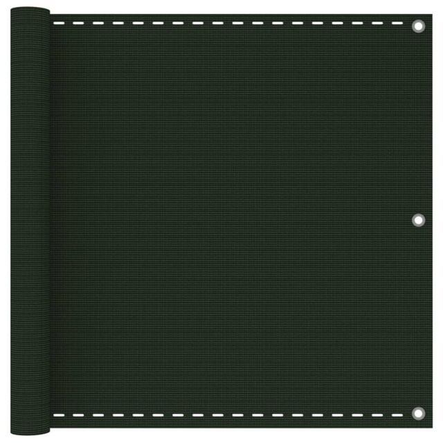 Berkfield Home Balcony Screen Dark Green 90x400 cm HDPE - image 1