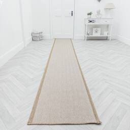 runrug Carpet Runner Rug - Indoor/Outdoor, Reversible, 2mm - 'Illusion' in Beige - Size: 60 cm x 180 cm - thumbnail 6
