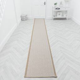 runrug Carpet Runner Rug - Indoor/Outdoor, Reversible, 2mm - 'Illusion' in Beige - Size: 60 cm x 180 cm - thumbnail 5