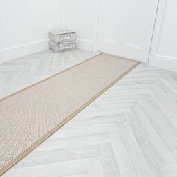 runrug Carpet Runner Rug - Indoor/Outdoor, Reversible, 2mm - 'Illusion' in Beige - Size: 60 cm x 180 cm - thumbnail 4