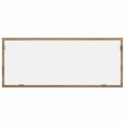 Berkfield Home LED Bathroom Mirror Artisan Oak 100x8.5x37 cm Engineered Wood in Brown - thumbnail 6