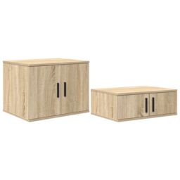 Berkfield Home Storage Bed Frame Sonoma Oak 80x200 cm in Beige - thumbnail 5